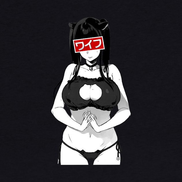 Waifu Material Lewd Ecchi Neko Bikini Cosplay Busty Anime Girl by Dokey4Artist